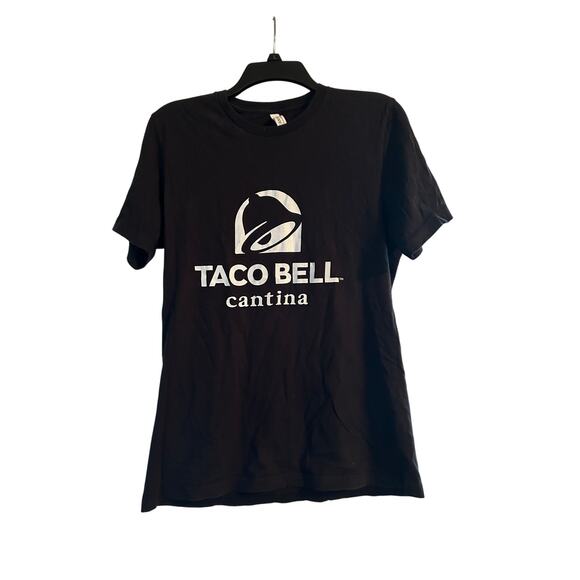 GUC Canvas Taco Bell Employee Short Sleeve Black T Shirt Uniform Size Large - Picture 1 of 5